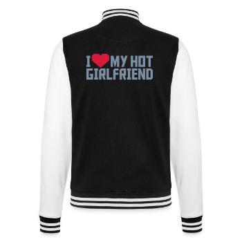 J’aime ma petite amie - Veste Teddy - noir/blanc - Dos - Marisol (170cm)