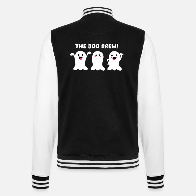 Ghost Boo Crew - College Sweat Jacket - black/white