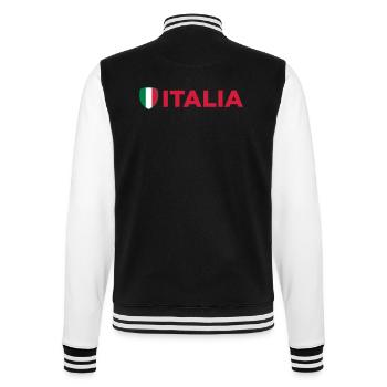 National flag of Italy - College Sweat Jacket - black/white - Back - Marisol (170cm)