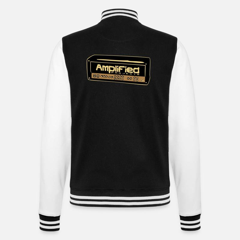 Amplifier - College-Sweatjacke - Schwarz/Weiß