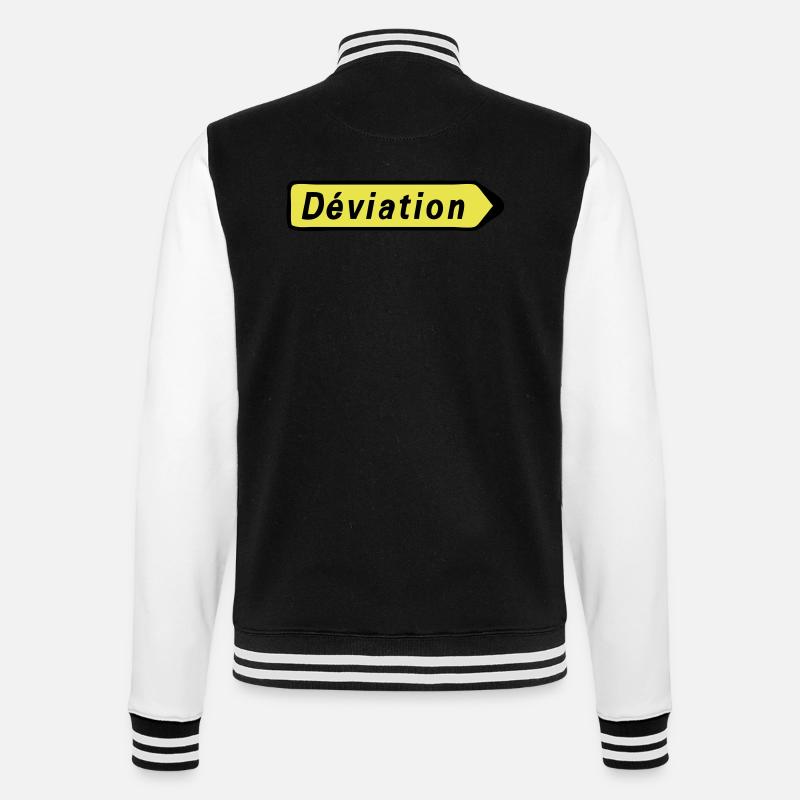 deviation - Veste Teddy - noir/blanc