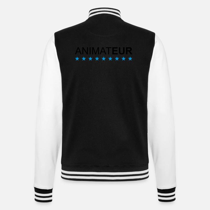 Animateur - Veste Teddy - noir/blanc