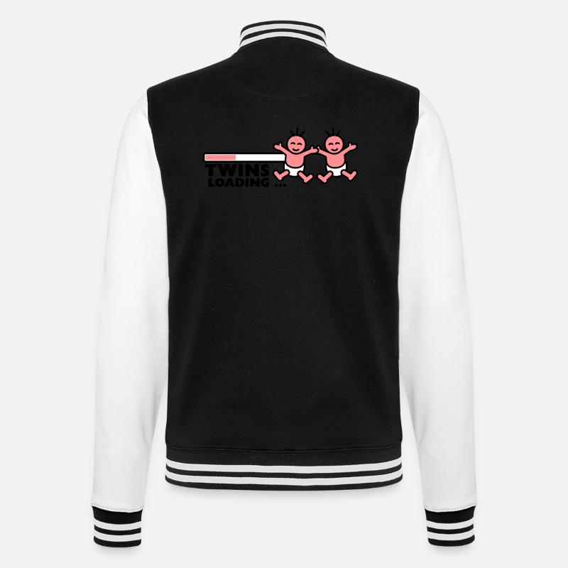 Twins Loading - College-Sweatjacke - Schwarz/Weiß