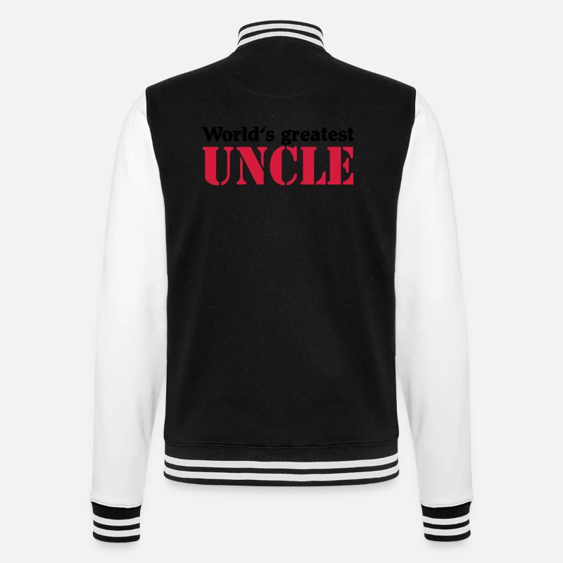 World's greatest Uncle - College Sweat Jacket - black/white
