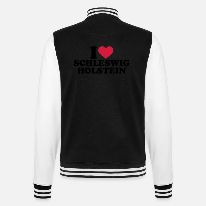 Schleswig Holstein - College-Sweatjacke - Schwarz/Weiß