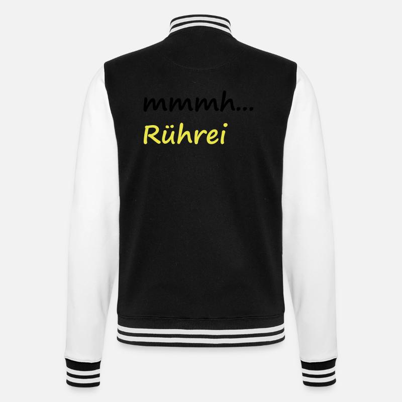 mmmh Rührei - College-Sweatjacke - Schwarz/Weiß