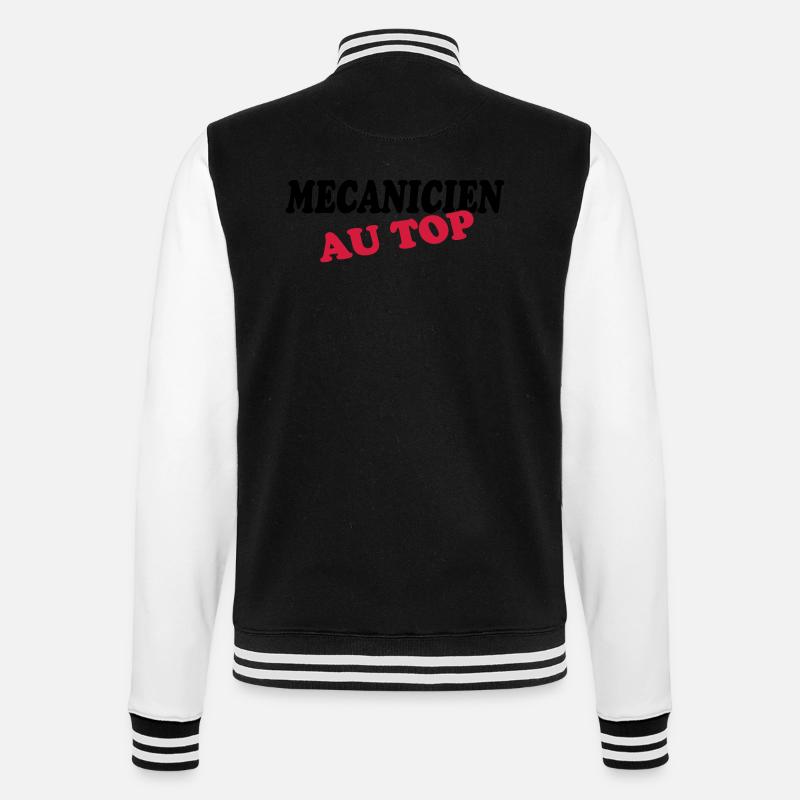 Mécanicien au top - Veste Teddy - noir/blanc