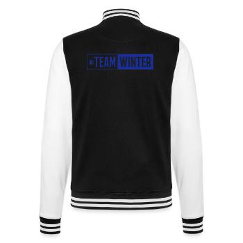 winter team - College-Sweatjacke - Schwarz/Weiß - Hinten - Marisol (170cm)