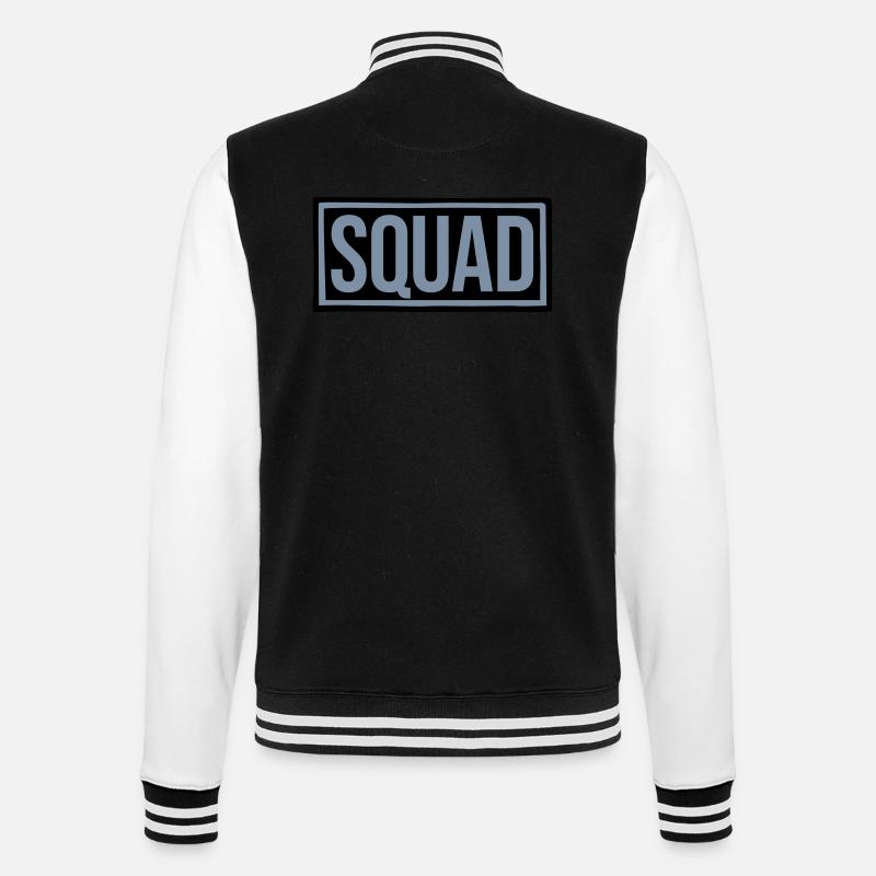 Text Squad Leader Shield - College Sweat Jacket - black/white