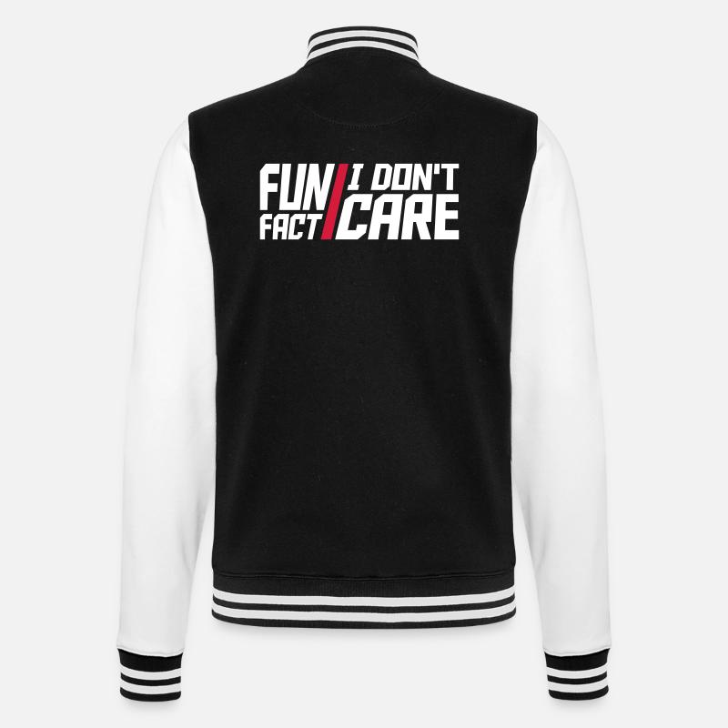 Je me fiche des faits - Veste Teddy - noir/blanc