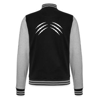 claw - College Sweat Jacket - black/heather grey - Back - Marisol (170cm)