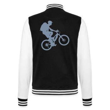 Bike - College Sweat Jacket - black/white - Back - Marisol (170cm)