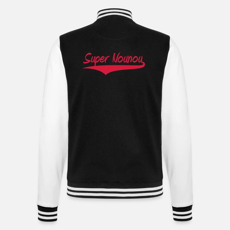Super Nanny! - College-Sweatjacke - Schwarz/Weiß