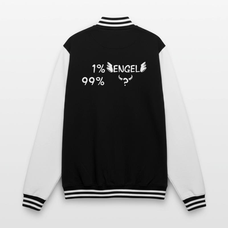 Engel oder Teufel College-Sweatjacke