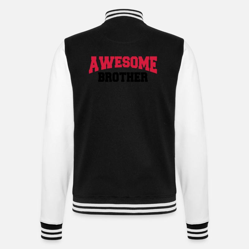 Awesome Brother - Veste Teddy - noir/blanc