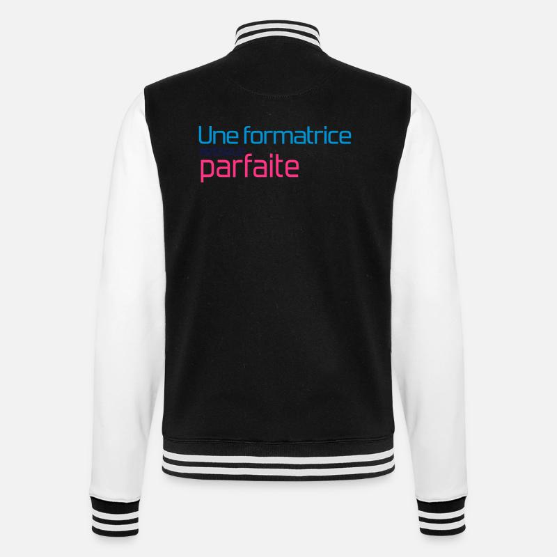 Ausbilder / Lehrer / Gestalter / trainer - College-Sweatjacke - Schwarz/Weiß