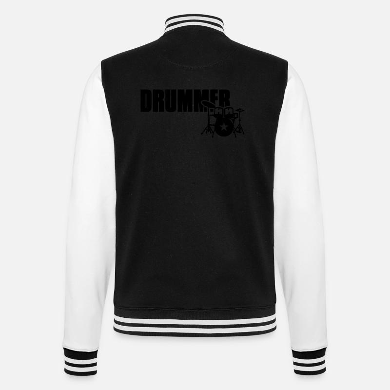 drummer - Veste Teddy - noir/blanc