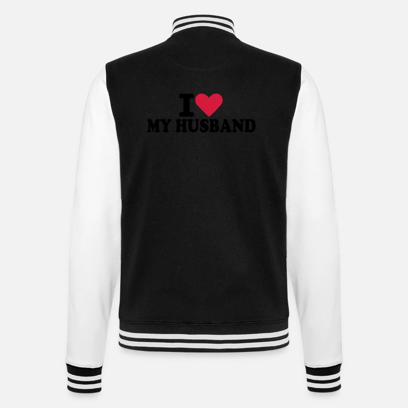Husband - Mari - Veste Teddy - noir/blanc