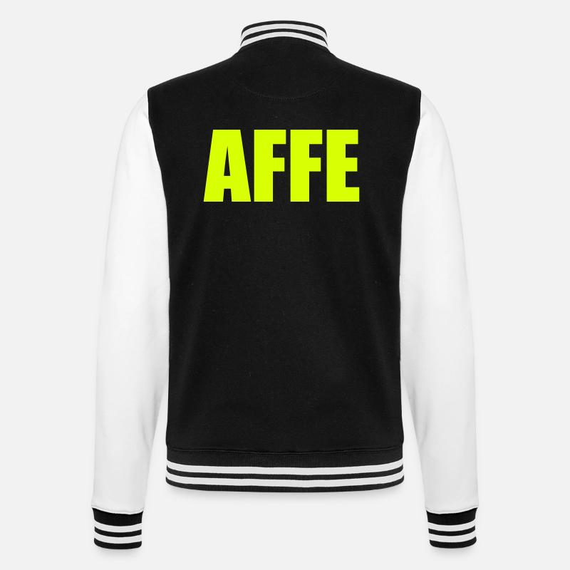 AFFE - College-Sweatjacke - Schwarz/Weiß