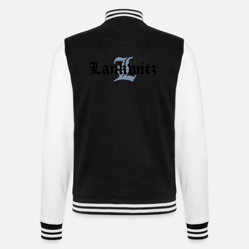 lankwitz - College-Sweatjacke - Schwarz/Weiß