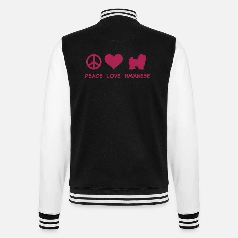 Havanese - College Sweat Jacket - black/white