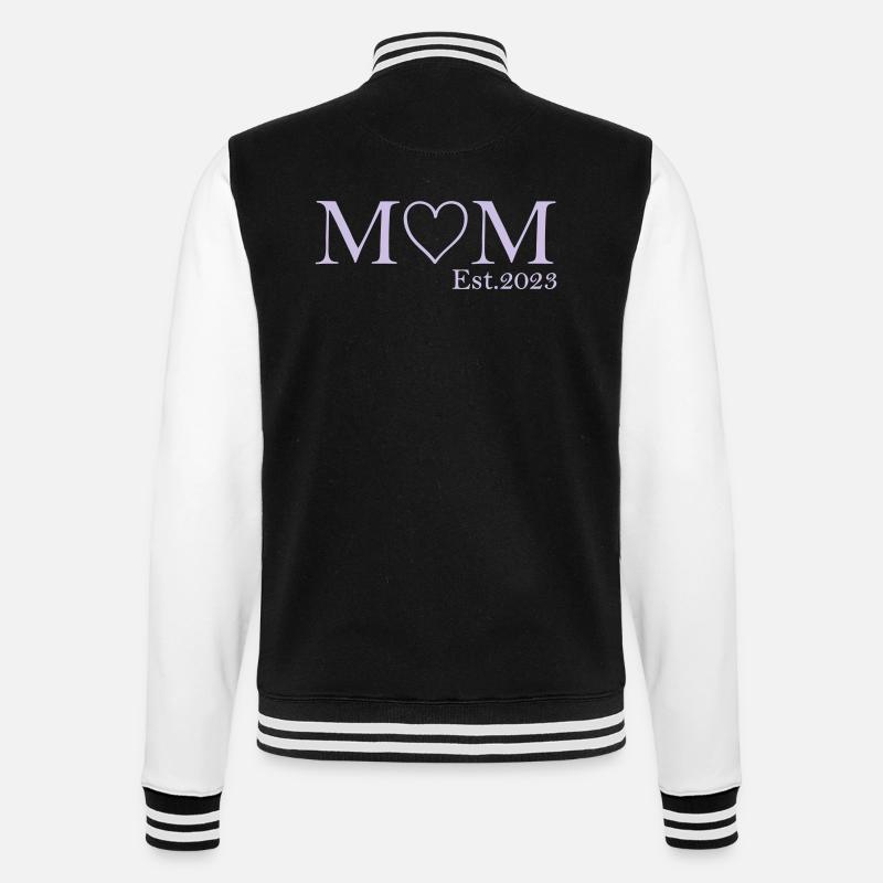 Maman Est 2023 - Veste Teddy - noir/blanc