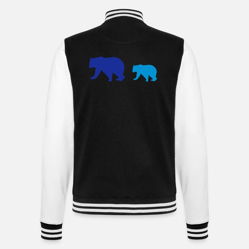 Ours 2 - Veste Teddy - noir/blanc