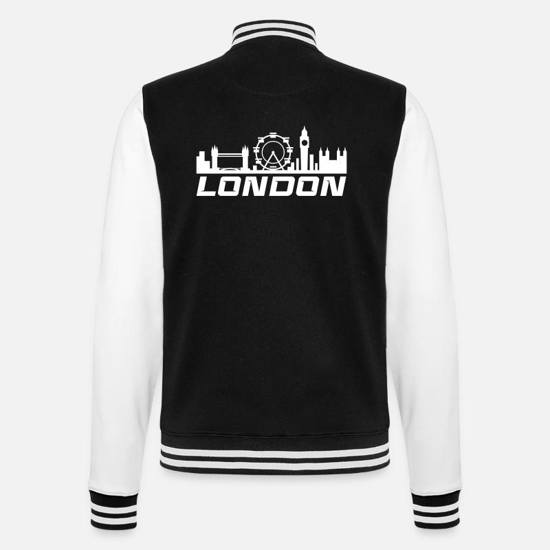 Skyline de Londres - Veste Teddy - noir/blanc