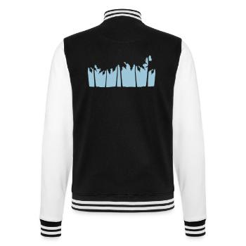Palm Trees Island Trees Beach Holiday Sea Travel Holidays - College Sweat Jacket - black/white - Back - Marisol (170cm)
