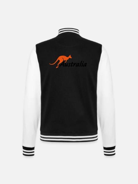 australia - College Sweat Jacket - black/white