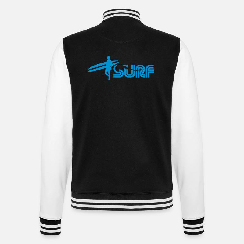 surf - Veste Teddy - noir/blanc
