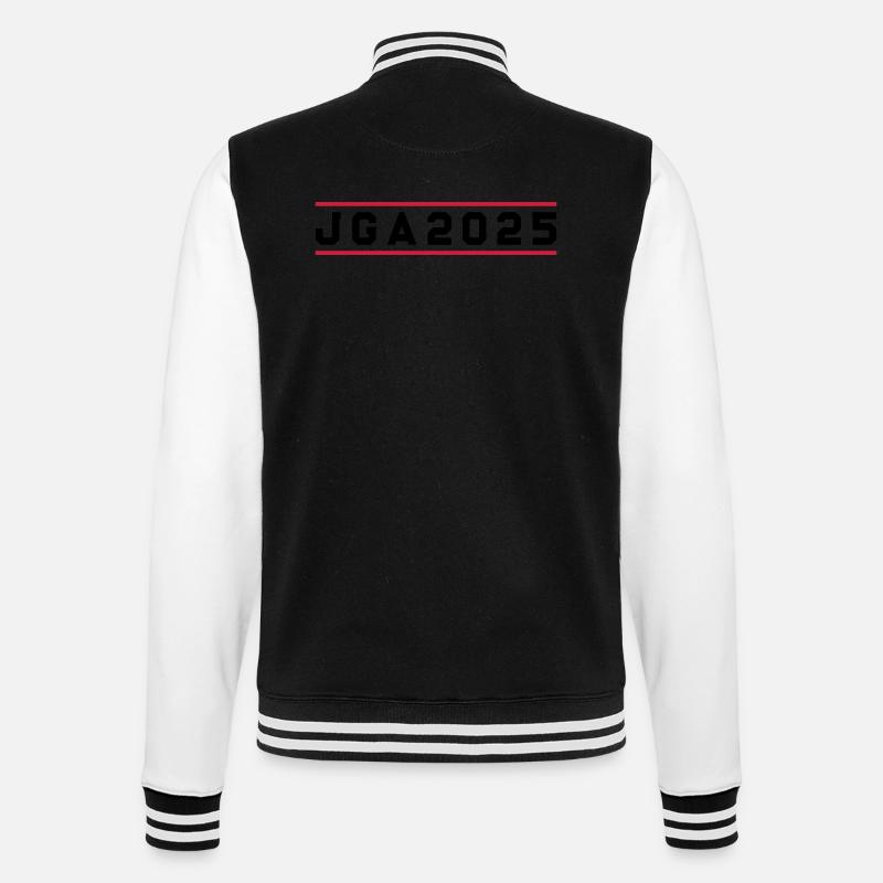 Jga 2025 Junggesellenabschied - College-Sweatjacke - Schwarz/Weiß
