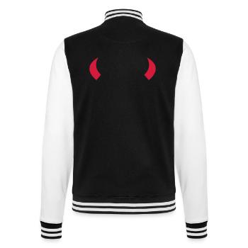 devil - College Sweat Jacket - black/white - Back - Marisol (170cm)