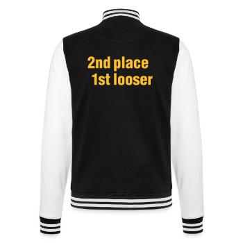 2nd place - 1st looser - winner - competition - - College Sweat Jacket - black/white - Back - Marisol (170cm)