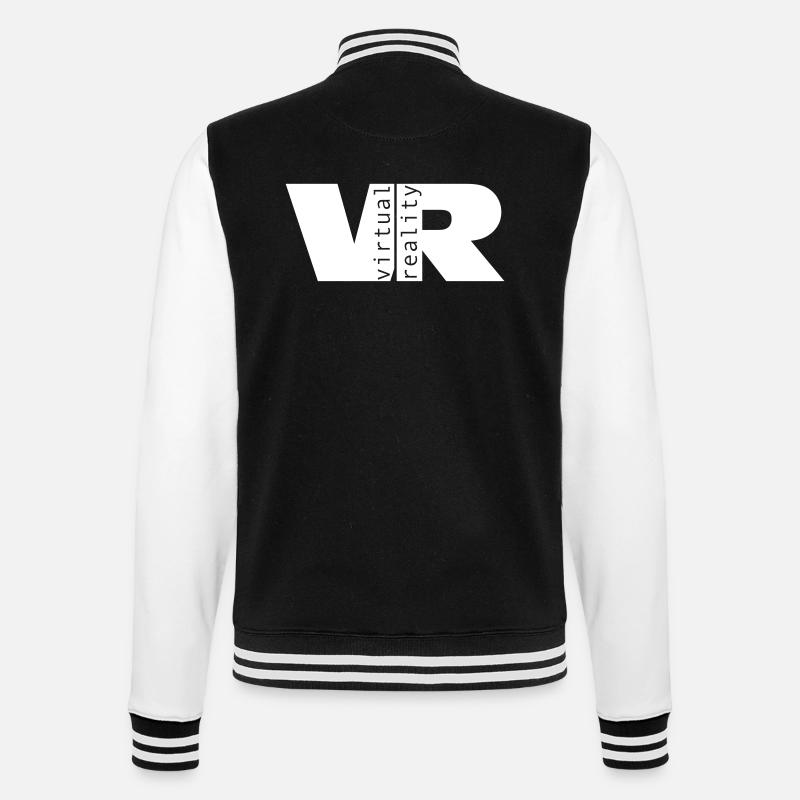 Virtual Reality - College Sweat Jacket - black/white