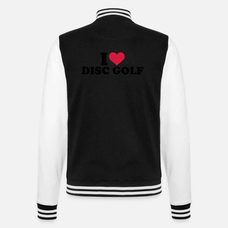 Disc golf - College-Sweatjacke - Schwarz/Weiß