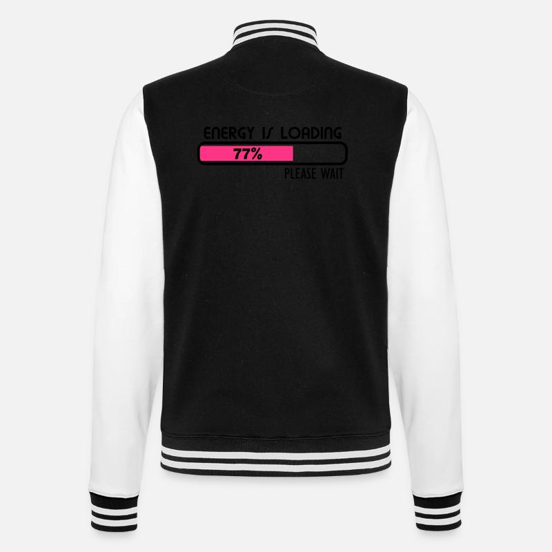 Energy loading - V2 - College-Sweatjacke - Schwarz/Weiß