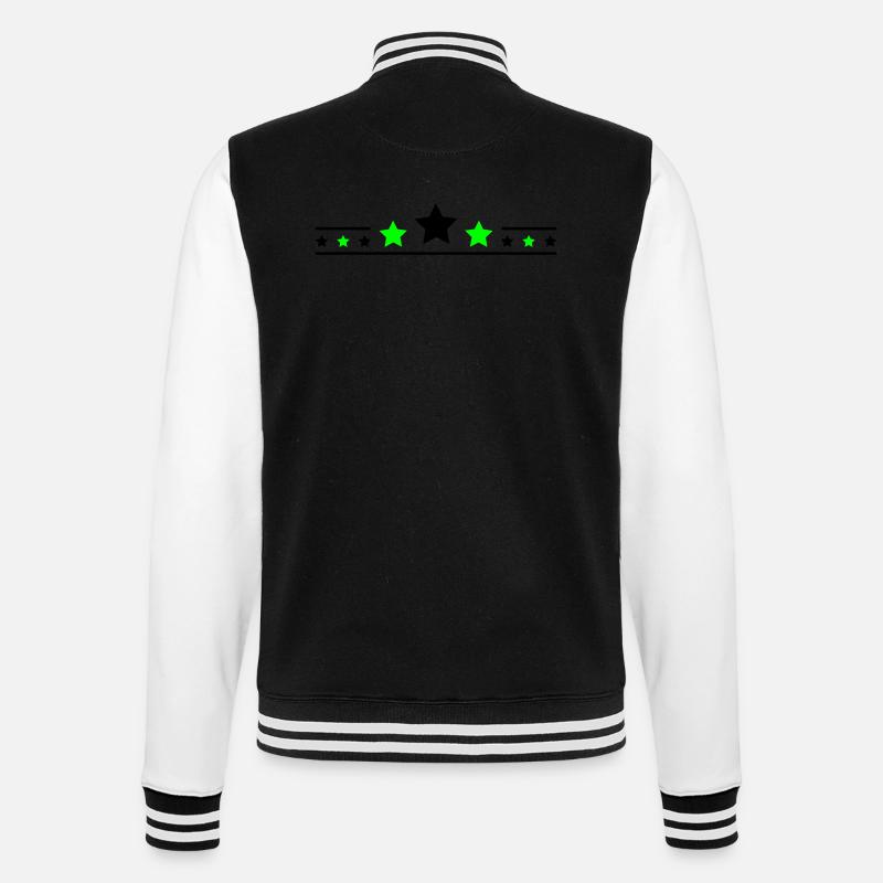 Sterne Star - College Sweat Jacket - black/white