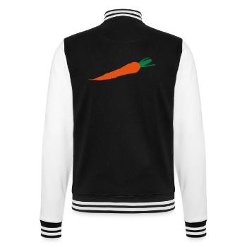 Karotte - College-Sweatjacke - Schwarz/Weiß - Hinten - Marisol (170cm)