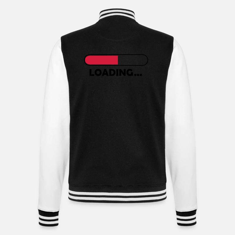 loading_002 - College-Sweatjacke - Schwarz/Weiß