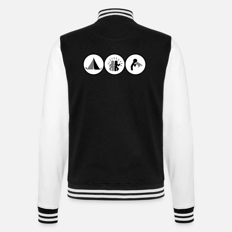Festival - College-Sweatjacke - Schwarz/Weiß
