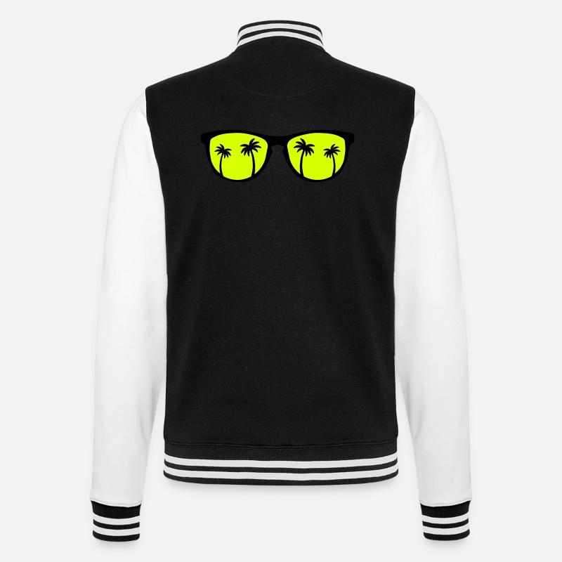 Sunglasses Palms - College Sweat Jacket - black/white