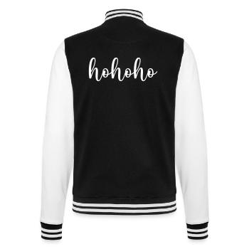 hohoho - College-Sweatjacke - Schwarz/Weiß - Hinten - Marisol (170cm)