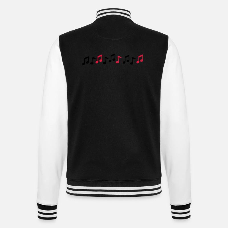Notes - College Sweat Jacket - black/white