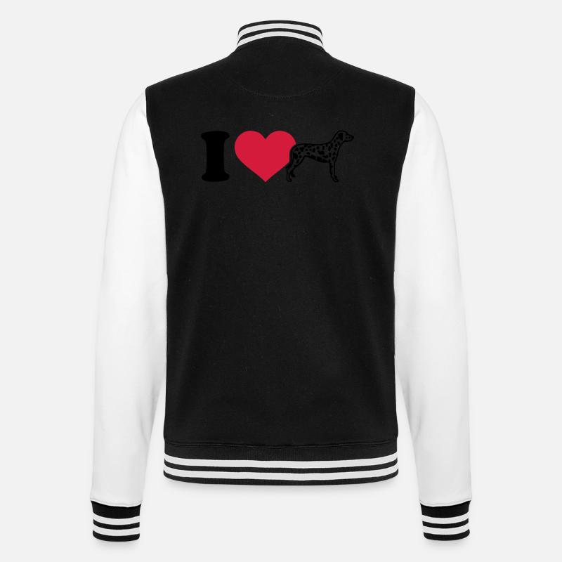 I love Dalmatien - Veste Teddy - noir/blanc