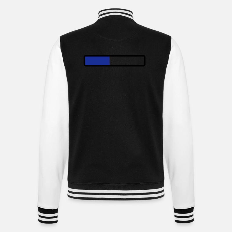 loading laden computer warten - College-Sweatjacke - Schwarz/Weiß