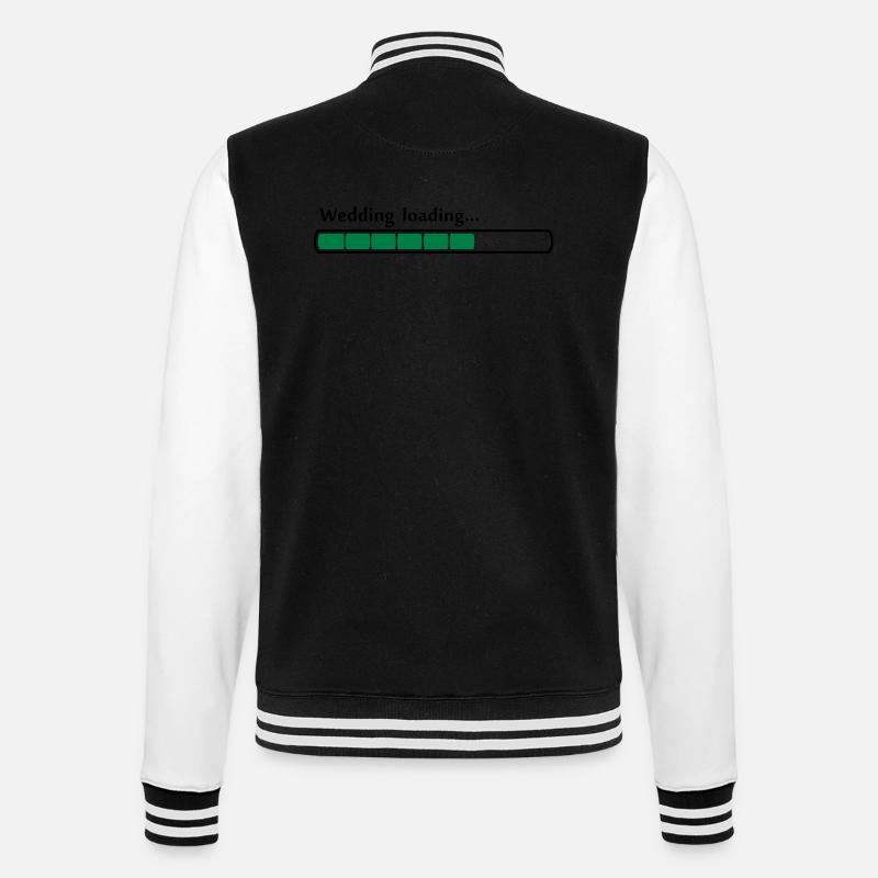 wedding loading 80% - College Sweat Jacket - black/white