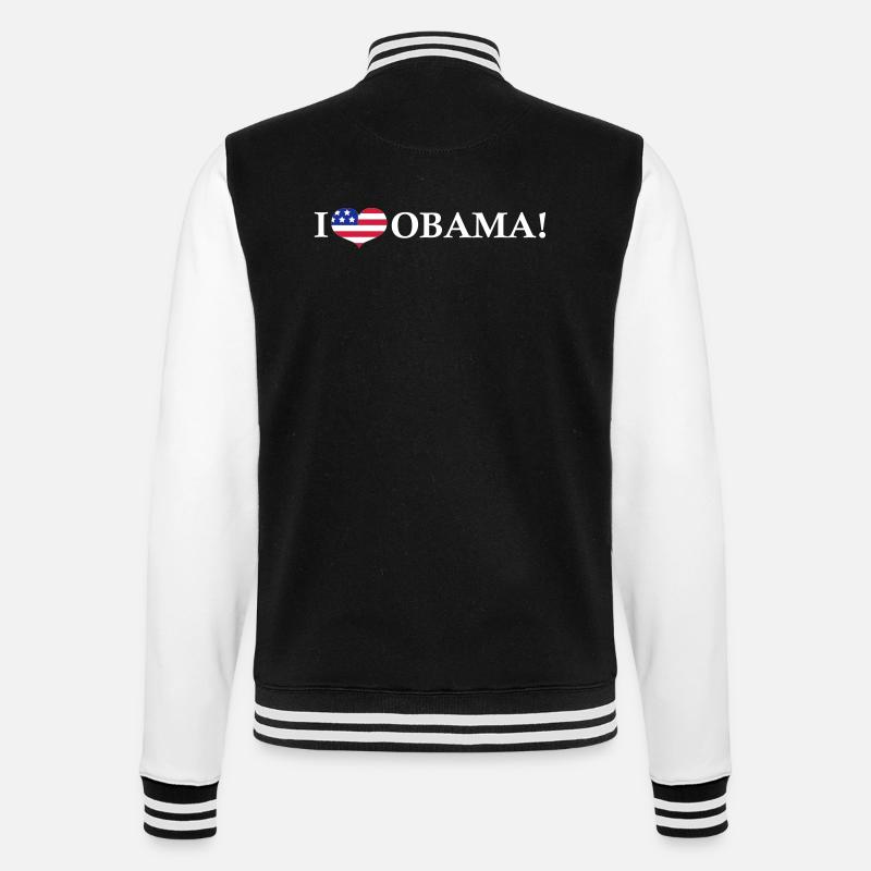 I <3 Obama - Veste Teddy - noir/blanc
