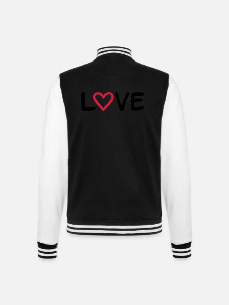 Love - Veste Teddy - noir/blanc