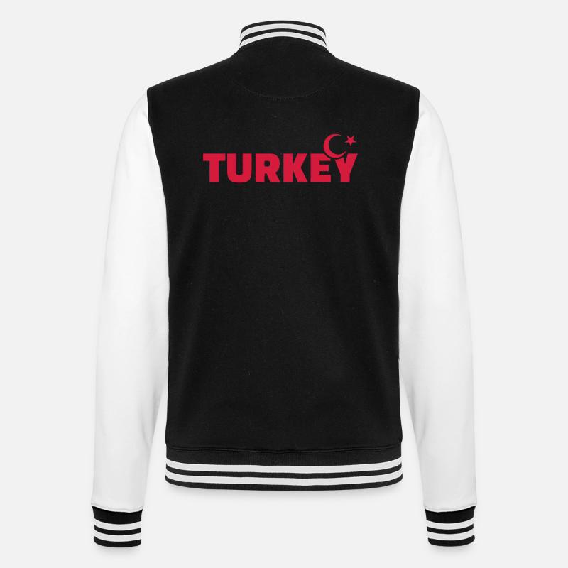 Turkey - College Sweat Jacket - black/white